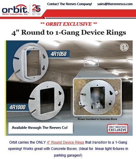 An Orbit Industries Exclusive! – The Reeves Company – Lighting ...